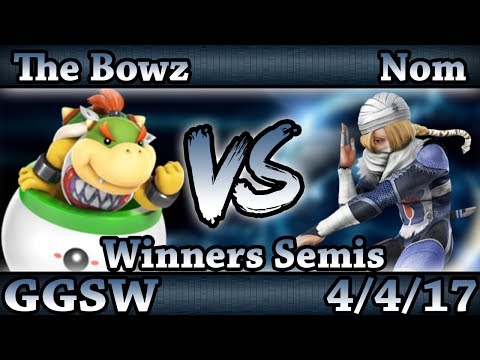 GGSW 27 - The Bowz (Bowser Jr,Alph) Vs. Nom (Sheik) Smash Wii U Winners Semis - Smash 4