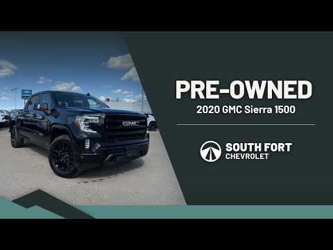 2020 GMC Sierra 1500 Crew Cab Short Box 4-Wheel Drive Elevation in Black for sale at South Fort Chevrolet in Fort Saskatchewan, AB