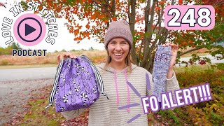 Beautiful Leaves, an FO, and my Beetlejuice Blanket // Love in Stitches Episode 248