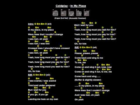 download lagu mp3 mp4 Coldplay In My Place Bass Chords, download lagu Coldplay In My Place Bass Chords gratis, unduh video klip Coldplay In My Place Bass Chords