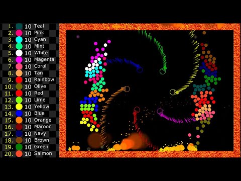 Non Stop Pushing! - Survival Marble Race in Algodoo | 28 |