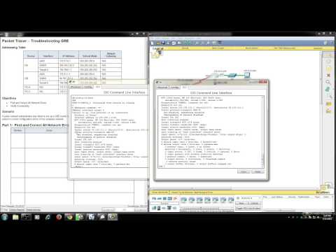 Cisco Packet Tracer 7.2.2.4 Troubleshooting GRE
