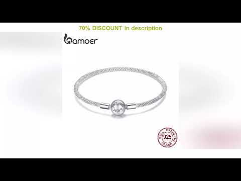 A must-have product! BAMOER-Clssico Love Forever Cobra Pulseiras de Corrente para Mulheres, 925 Pr