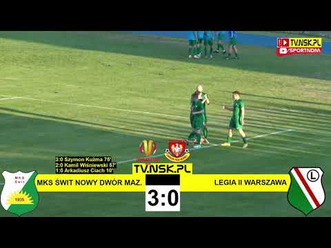 tv.nsk.pl [bramki] Finał PP MZPN: Świt Nowy Dwór Maz. - Legia II Warszawa 3:0 (1:0) 2021-06-09 18:30