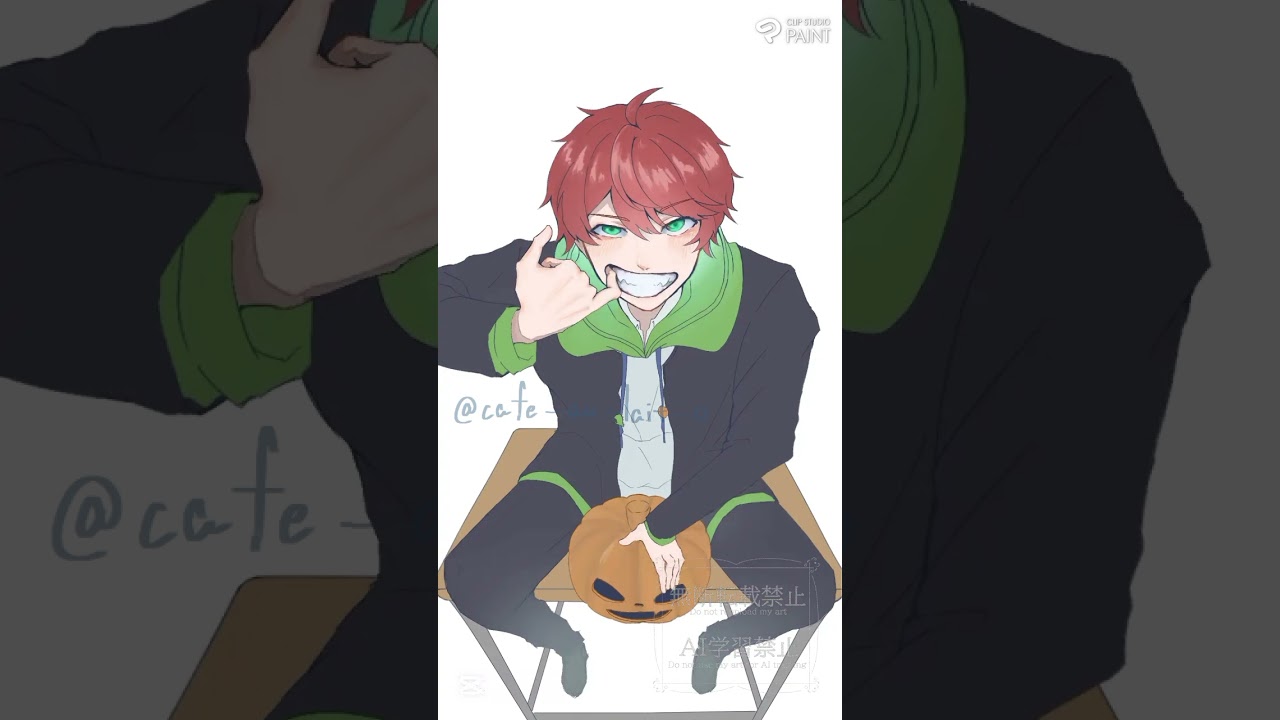 【からぴち】セブンコラボのじゃぱぱさん　イラストメイキング　 #イラスト #illustration #カラフルピーチ #からぴちイラスト