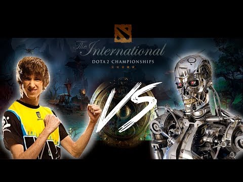 NAVI Dendi vs Open AI Super bot (only mid) НАВИ Денди против бота