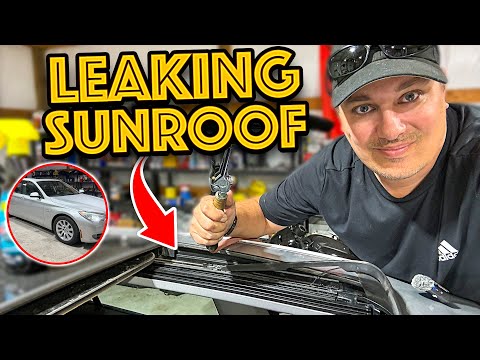 How to fix a Leaking Sunroof on a BMW - EASY