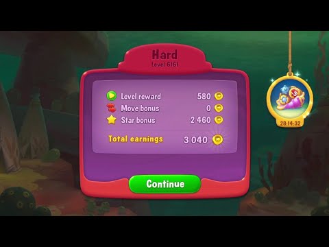 @Fishdom Win Strikes Level 6157 - Hard Level 6161