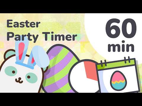 60 Minute Easter Party Timer For Kids Visual Countdown