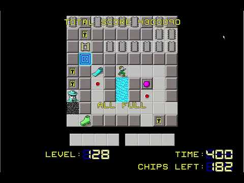 Chip's Challenge - Level 128 - All Full