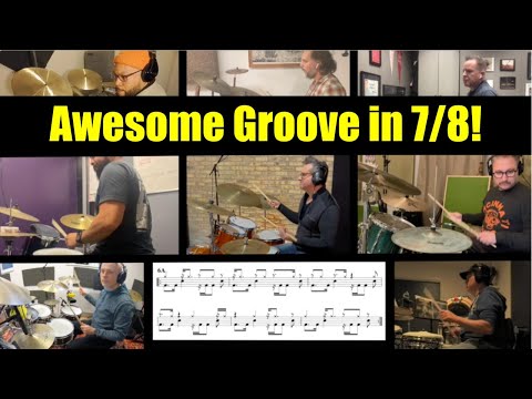 Awesome Drum Groove in 7/8