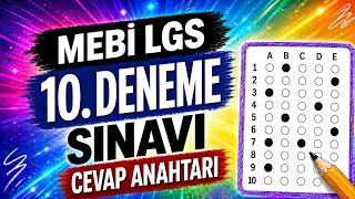 MEBİ LGS 10. Deneme Sınavı Cevap Anahtarı | Tüm Dersler