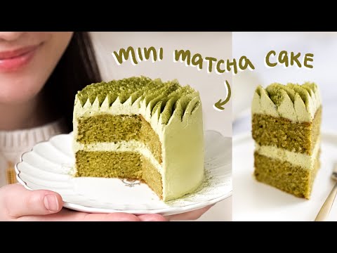 make a single serving matcha cake!