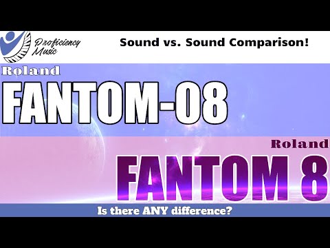Roland FANTOM-08 vs FANTOM 8: FLAGSHIP vs MIDRANGE Is there any difference?