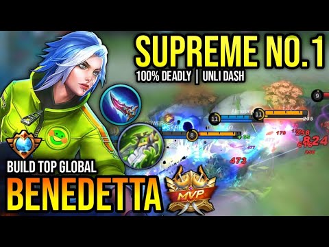 BENEDETTA BEST BUILD 2023 | TOP GLOBAL BENEDETTA GAMEPLAY | MOBILE LEGENDS✓