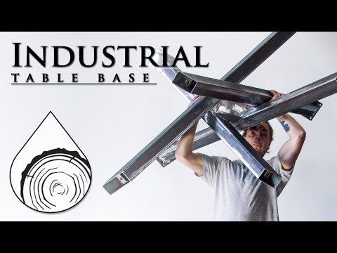 making an industrial table base | steel table legs