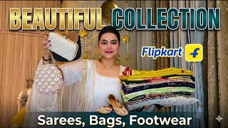 Flipkart sale Affordable Beautiful Saree, Clutch & Footwear haul @PoojaRikichoyal