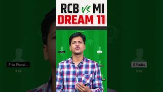 MI vs RCB Dream11 Team Prediction, RCB vs MI Dream11, Bangalore vs Mumbai Dream11: Fantasy Tips,