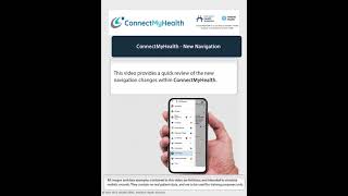 ConnectMyHealth New Navigation (Mobile)