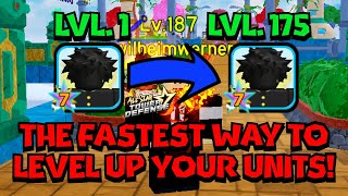 The Fastest Way To Level Up Your Units In All Star Tower Defense Simple  Method ASTD Tutorial