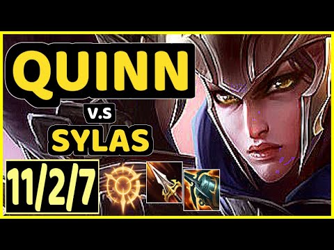 QUINN vs SYLAS - 11/2/7 KDA MID GAMEPLAY - EUW Ranked GRANDMASTER