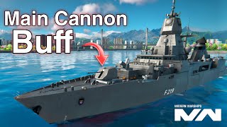 Download lagu FGS F124 got main cannon damage buff. Alpha test gameplay - Modern Warships  mp3