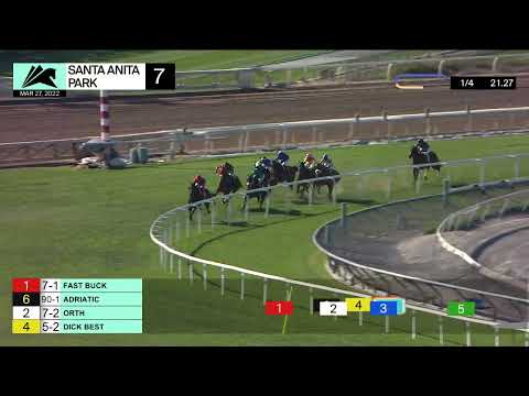 Fast Buck wins Race 7 on Sunday March 27, 2022 at Santa Anita Park