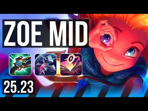 ZOE vs IRELIA (MID) | 15/3/10, Dominating | KR Challenger | 25.23