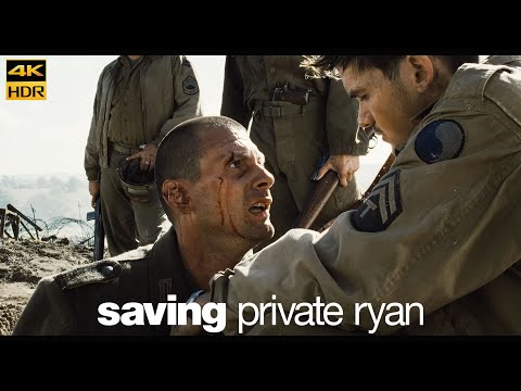 Saving Private Ryan (1998) | Steamboat Willie Movie Clip 4K HDR10 Kodak 5247 Remastered