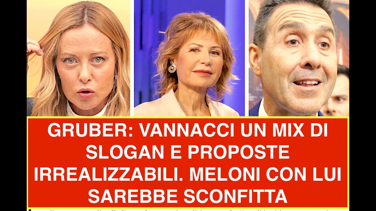 GRUBER: VANNACCI UN MIX DI SLOGAN E PROPOSTE IRREALIZZABILI. MELONI CON LUI SAREBBE SCONFITTA