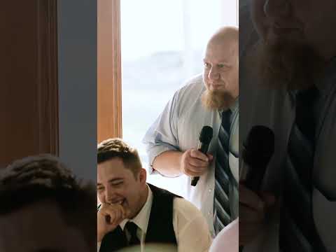 Grooms dad roasting him is adorably hilarious #wedding #bride #maui #mauiweddingvideographer