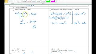PreCalc Ch 5 Trig review Help