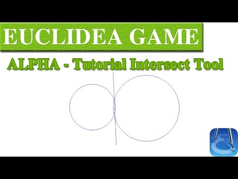 Euclidea (Alpha) Tutorial Intersect Tool | Online Courses | Math Games | Math Garden 🌟🌟🌟