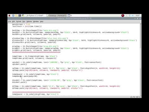 Heating Security Control Part 7 Raspberry Pi Coding Python Tkinter Gui