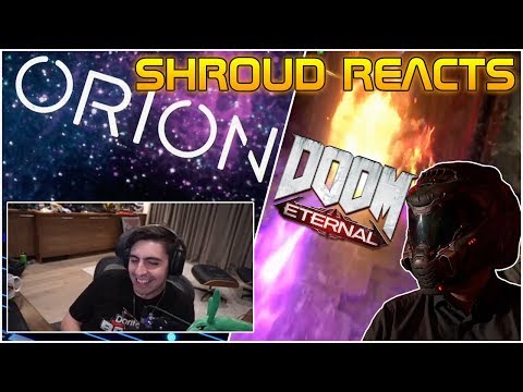 Shroud Reacts to Orion Streaming Software and Doom Eternal Reveal at Bethesda E3 2019