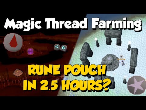Make a Rune Pouch in 2.5 Hours? 20M+ Gp/hr [Runescape 3] Magic Thread Farming