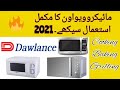 How  to Use Dawlance Microwave Oven | how to use microwave oven