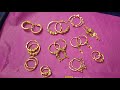 light weight gold Bali design with price for baby girl / gold bali earrings for daily wear / men