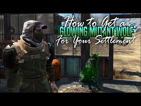 How to Get A Glowing Mutant Wolf for Your Settlement 🐺 Fallout 4 No Mods Shop Class