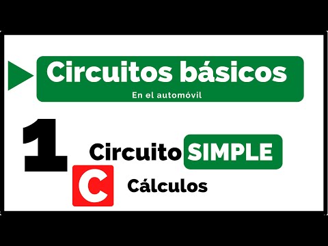 Cálculo de magnitudes eléctricas en un circuito simple del automóvil
