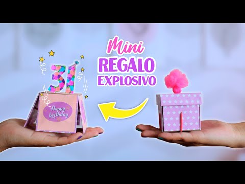 CAJA SORPRESA EXPLOSIVA VERSIÓN MINIATURA 🎁 - REGALO DE CUMPLEAÑOS | LiiCastillo