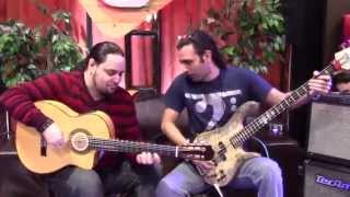 Bass Musician Magazine NAMM 2015 - Michel "Labex" Labaki & Andres Vadin at the GruvGear Booth