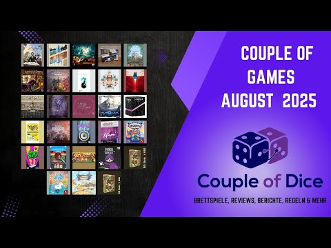 Couple of Games - August 2025 - Our Board Game Monthly Review