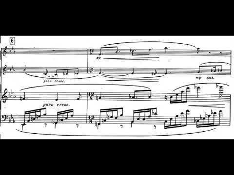 Charles Koechlin - Epitaphe for Flute, Saxophone and Piano, Op. 164 (1937) [Score-Video]