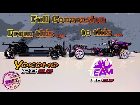 Full Conversion - from " Yokomo RD 2.0 " to " Team AD X-Series " - RWD Drift Chassis