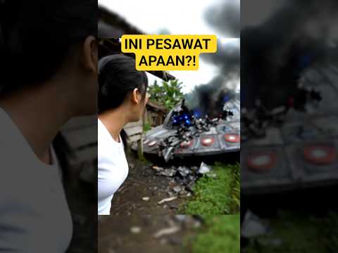 Video Amatir Rekam Benda Terbang Aneh yang Jatuh di Sawah.