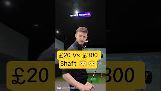 £20 Vs £300 shaft 😳😬😬 HOLY S**T! Full video coming soon!! 👀👀 #golf #golfer #golflife #golftips