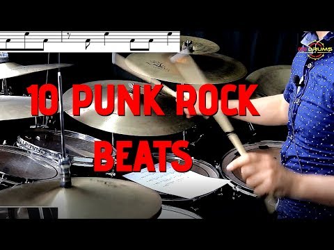 10 Punk Rock Beats from 10 Punk Drummers - Drum Lesson