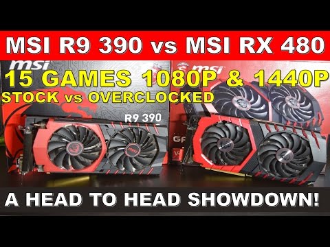 MSI RX 480 vs MSI R9 390 A Head to Head Showdown Video