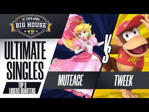 MuteAce vs Tweek - Ultimate Singles Top 8: Losers Quarters - TBH10 | Peach vs Diddy Kong